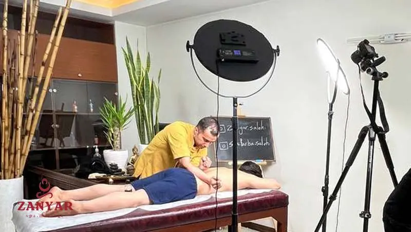 پشت صحنه آموزش غیر حضوری ماساژ