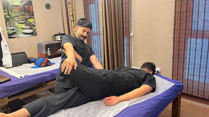 ترکیب ماساژ ورزشی و ریلکسی