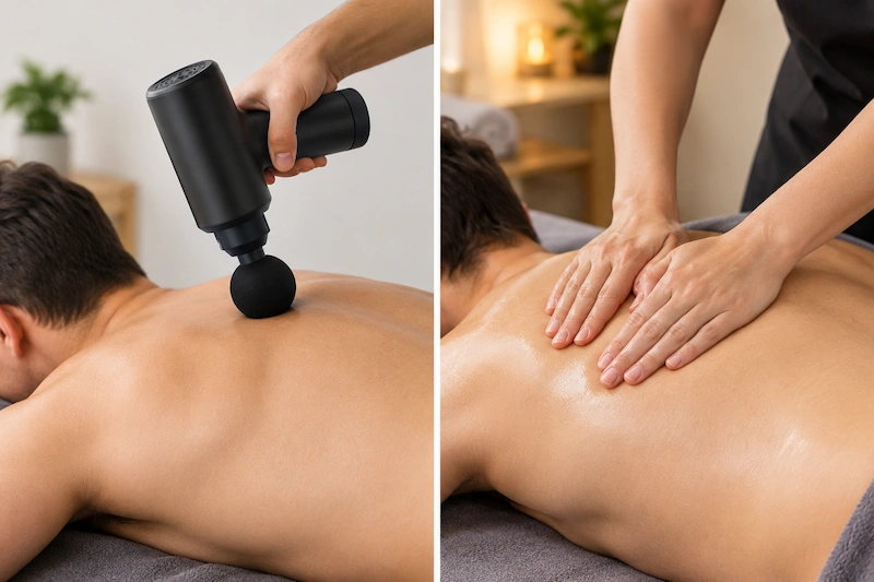 ماساژ دستی بهتر است یا ماساژور برقی؟