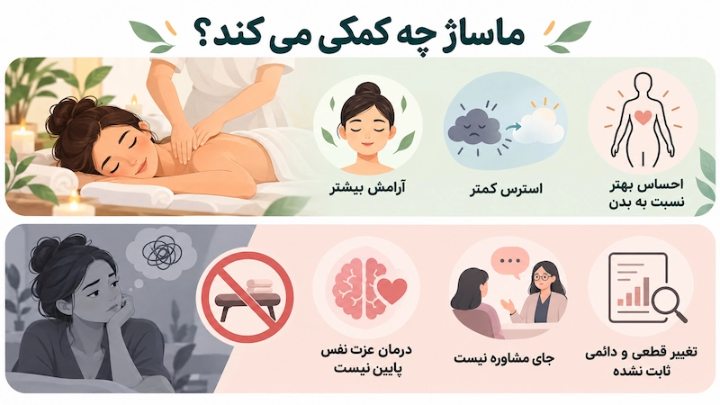 تاثیر ماساژ روی روان