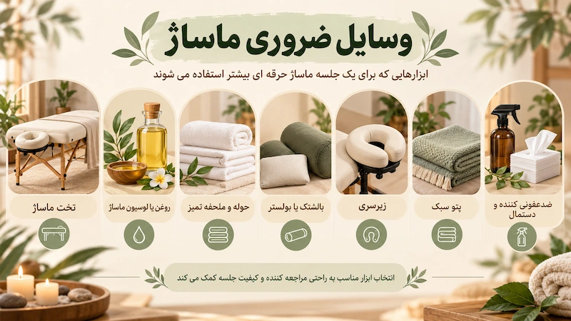 وسایل ضروری ماساژ