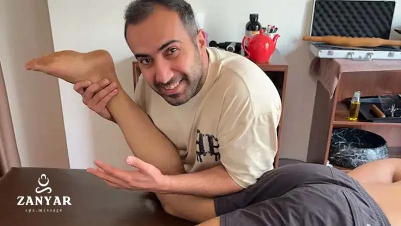 ماساژ پشت زانو