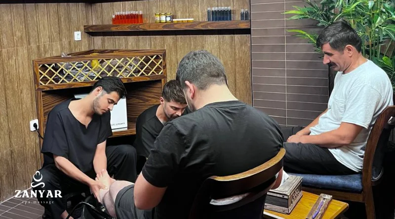 ماساژ بعد از سفر طولانی